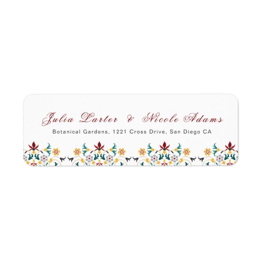 Vintage Geometrie — Klassische Motif Hochzeit (Vorne)