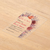 Vintage Geometrie — Klassische Motif Hochzeit Acryleinladungen (Ablage )