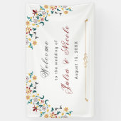 Vintage Geometrie — Klassische Motif Hochzeit Banner (Vertikal)