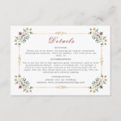 Vintage Geometrie — Klassische Motif Hochzeit Begleitkarte (Vorderseite)