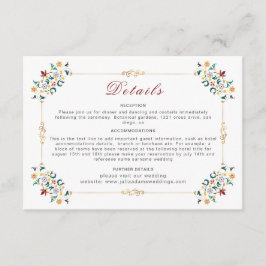 Vintage Geometrie — Klassische Motif Hochzeit Begleitkarte