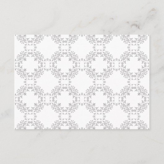 Vintage Geometrie — Klassische Motif Hochzeit Begleitkarte (Rückseite)