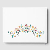 Vintage Geometrie — Klassische Motif Hochzeit Gästebuch (Rückseite)