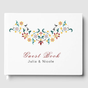 Vintage Geometrie — Klassische Motif Hochzeit Gästebuch