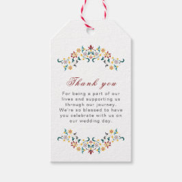 Vintage Geometrie — Klassische Motif Hochzeit Geschenkanhänger