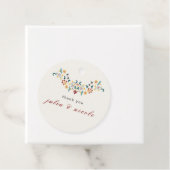 Vintage Geometrie — Klassische Motif Hochzeit Geschenkanhänger (Beispiel)