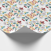 Vintage Geometrie — Klassische Motif Hochzeit Geschenkpapier (Ecke)