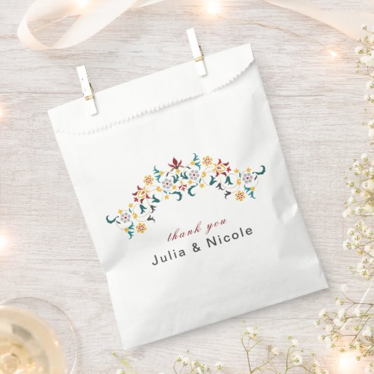 Vintage Geometrie — Klassische Motif Hochzeit Geschenktütchen (Ausgeschnitten)