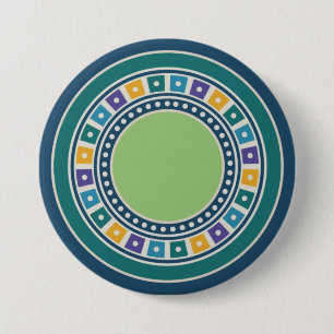 Vintage-Geometrie-Musterknopf Button