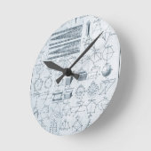 Vintage Geometrie Runde Wanduhr (Winkel)