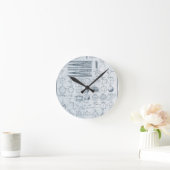 Vintage Geometrie Runde Wanduhr (Zuhause)