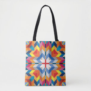 Vintage Geometrisch: Skandinavische Farbblöcke Tasche