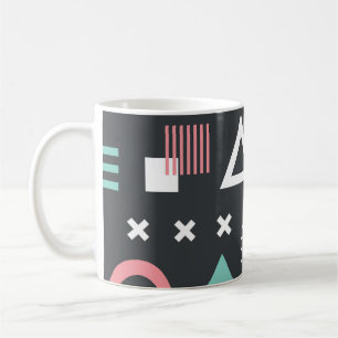 Vintage geometrische Figuren: nahtlose Gestaltung. Kaffeetasse