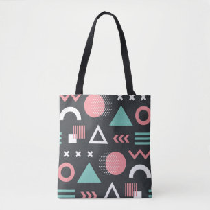 Vintage geometrische Figuren: nahtlose Gestaltung. Tasche