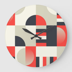 Vintage geometrische Gestaltung: Hintergrund der a Große Wanduhr