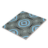 Vintage geometrische Keramik Fliese (Seite)