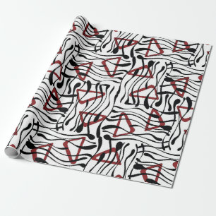 Vintage geometrische Musterkunst Geschenkpapier