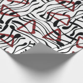 Vintage geometrische Musterkunst Geschenkpapier (Ecke)