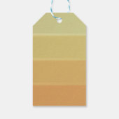 Vintage geometrische Quadrate (Weichgelb & orange) Geschenkanhänger (Rückseite)