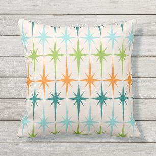 Vintage geometrische Sternenexplosionen Outdoor-Ki Kissen