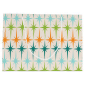 Vintage geometrische Sternexplosionen - Geschenkta Große Geschenktüte (Rückseite)