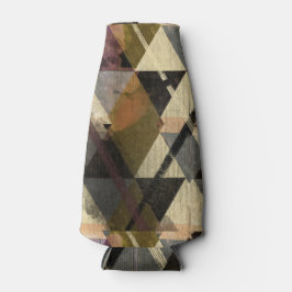 "Vintage Geometrische Textur - Abstraktes Dreieck Flaschenkühler