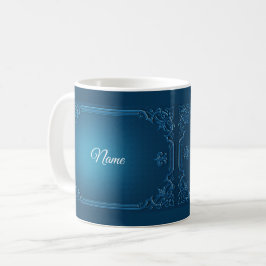 Vintage geometrische Türkis Hochzeit Feier Kaffeetasse
