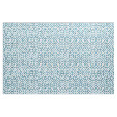 Vintage geometrisches blaues Ogee-Muster. Stoff (Fat Quarter (45,7 x 55,9 cm))