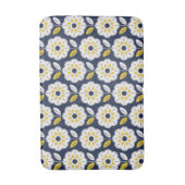 Vintage geometrisches Blumenmuster Badematte (Vorderseite Vertikal)
