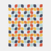 Vintage geometrisches Muster Fleecedecke (Vorderseite)