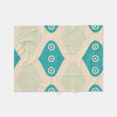 Vintage geometrisches Muster Fleecedecke (Vorderseite (Horizontal))