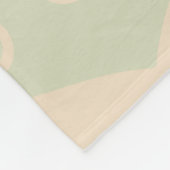 Vintage geometrisches Muster Fleecedecke (Ecke)