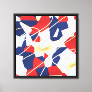 Vintage-Geometrisches Musterdesign Leinwanddruck