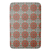 vintage geometrisches Quiltblock-Kunstmuster Badematte (Vorderseite Vertikal)