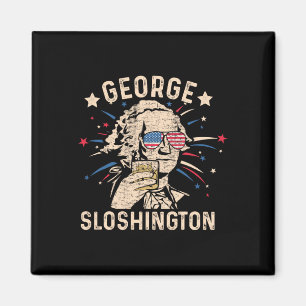 Vintage George Sloshington Washington 4. Juli Magnet
