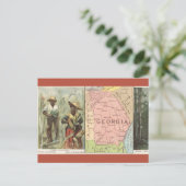 Vintage Georgia Mais und Karte (Stehend Vorderseite)