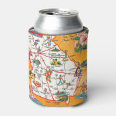 Vintage Georgia Map Dosenkühler (Kanne Vorderseite)