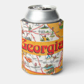 Vintage Georgia Map Dosenkühler (Kanne Rückseite)