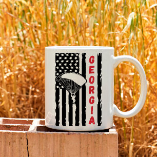 Vintage-Georgia-Paragliding-Fallschirmspringen-Fal Kaffeetasse