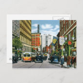Vintage Georgia Street Szene Postkarte (Vorne/Hinten)