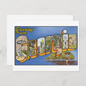Vintage Georgien Postkarte (Vorne/Hinten)