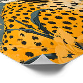 Vintage Gepard Poster (Ecke)