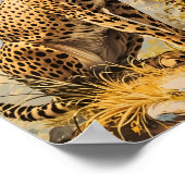 Vintage Gepard Poster (Ecke)