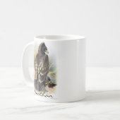 Vintage Gepunktete Adlermalerei Kaffeetasse (Vorderseite Links)