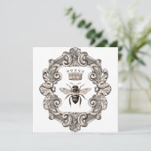 Vintage Gerahmte Queen Beat Card (Stehend Vorderseite)