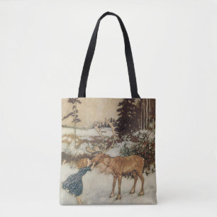 Vintage Gerda und das Rentier von Edmund Dulac Tasche