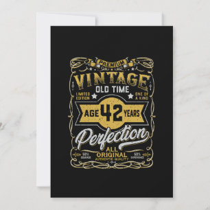 Vintage gereift 42 Jahre Retro Geburtstag 42. Gebu Save The Date
