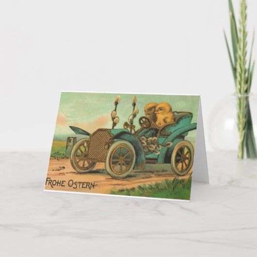 Vintage German Easter Card Feiertagskarte (Vorderseite)