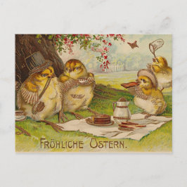 Vintage German Easter PostCard Feiertagspostkarte