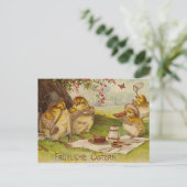 Vintage German Easter PostCard Feiertagspostkarte (Stehend Vorderseite)